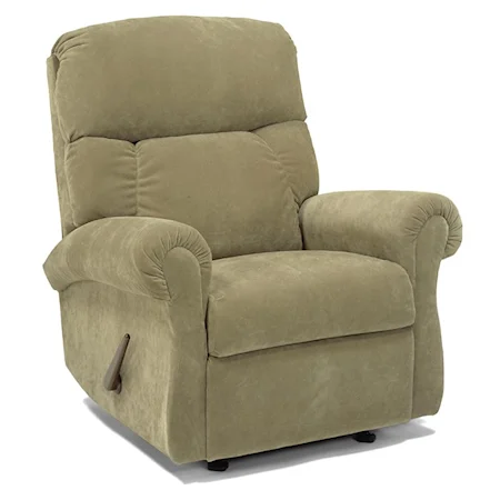 Rocking Recliner with Rolled Arms
